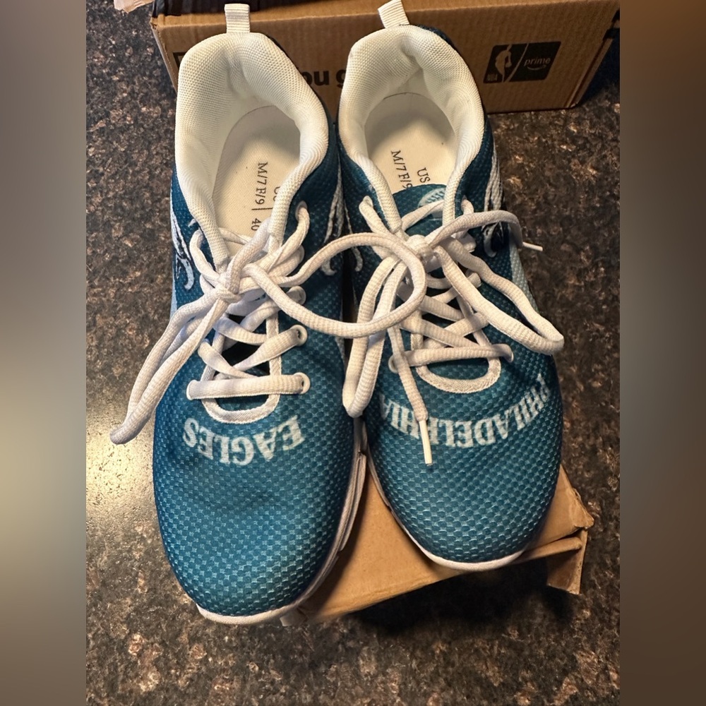 Custom Philadelphia Eagles Sneakers – Midnight Green – Size 9 – Fly Eagles Fly